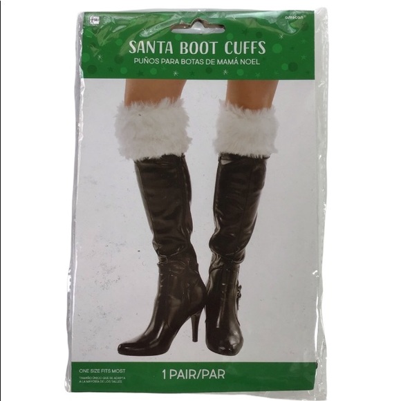Sexy Santa Faux Fur Boot Cuffs NWT - Picture 1 of 11